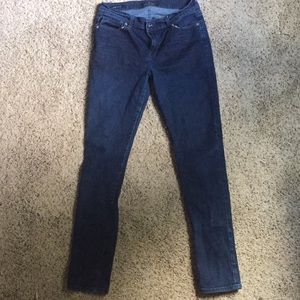 Dark denim skinny jeans